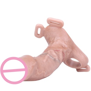 FAAK Funda para Pene con Correa y Anillo de Silicona, Dildo Realista Portátil, Juguetes Sexuales Masculinos, Anillo Extensor de Pene, Funda para Pene para Hombres - Product Image 5