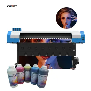 VIGOJET popular 1.6m 1440dpi flex banner plotter grande formato eco solvente impressora com I3200 para impressão digital