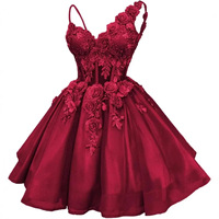 Robe de bal en cachemire SWS002 transfrontalière pour adolescentes, avec appliques en dentelle, en tulle perlé, séchage rapide, pour fête et soirée