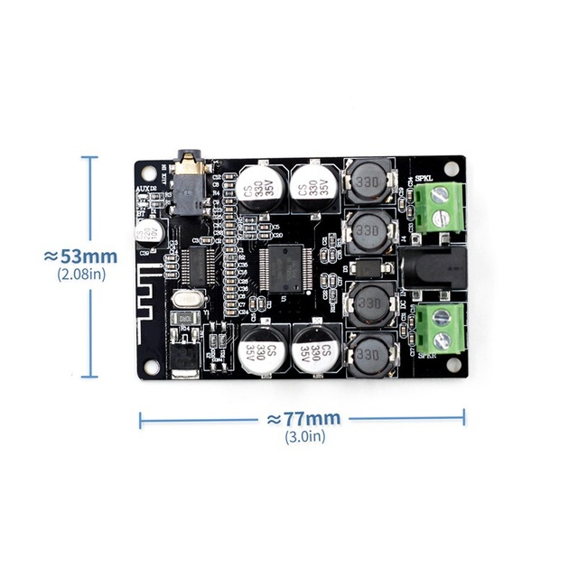 VHM-307 TDA7492P Blue-tooth 4.0 Receiver Amplifier Audio Board 25W*2 Speakers Modified Music Mini Amplifiers Diy Dual channel