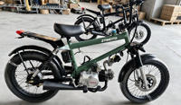 Sepeda Motor Mini Retro 49cc 4-Tak Berbahan Bakar Gas, Sepeda Bermotor, Moped Suspensi Penuh, Sepeda Jalanan Bertenaga Gas, Sepeda Pit Off-Road