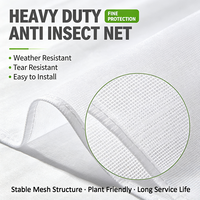 Filet anti-insectes pour serre en HDPE résistant aux UV, couleur personnalisable, moulage et découpe, filet anti-pucerons et anti-mouches pour la protection des cultures