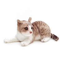 Vente en gros de jouets de poupée en peluche pour chat mignon réaliste et réaliste personnalisé