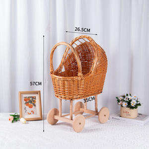 Cestas de Almacenamiento Tejidas a Mano con Cuerda de Papel, con Forma de Cochecito de Bebé, para Organizar Juguetes y Armarios - Product Image 5