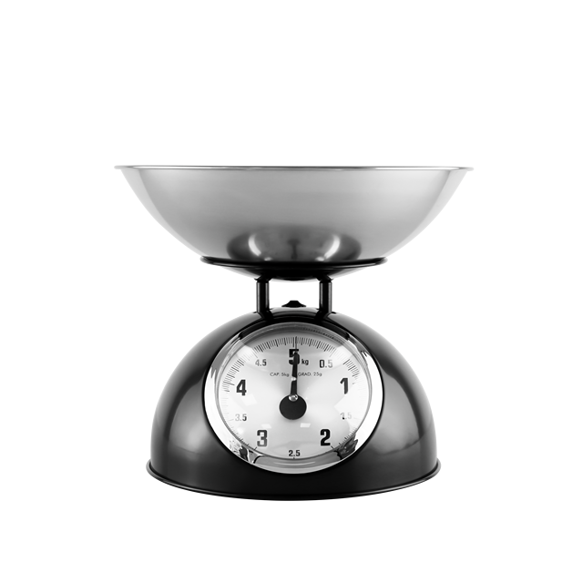Mechanical Kitchen Food Scale Stainless Steel Food Scale with Bowl Mechanical Spring Platform Kitchen Scale