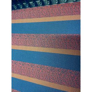 Designer Blue Stripe Jacquard Wrinkle Resistant <b>Medium</b> Weight Polyester <b>Fabric</b> Roll for Fashion Accessories Apparel Textile - Product Image 1