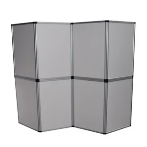 Hot Koop Achtergrond Display Vloeren Stand Folding Panel Board Wandpaneel Met Zilver Aluminium Profiel Voor Beursstand