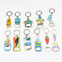 Porte-clés décapsuleur de bouteille de bière en métal de luxe avec revêtement en feuille d'époxy, souvenirs personnalisés de la Jamaïque