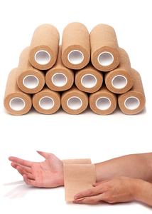 شريط طبي قطني لاصق أكريليك مقاوم للماء للرياضة، شريط مرن مطاطي معتمد من CE، ضمادة بيطرية هاسوك - Product Image 6