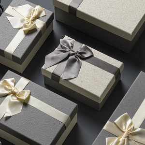 Personalizzare la copertura dei gioielli dei cosmetici del regalo di stile coreano e le scatole di imballaggio della carta del bowknot del cartone del vassoio con il logo - Product Image 2
