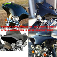 Carénage avant noir pour moto, carrosserie pour Harley Road King Dyna Softail Kawasaki Honda Suzuki Yamaha Cruiser