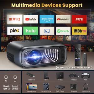 2025 New <span class=keywords><strong>Hot</strong></span> Bán 1080P HD chiếu với Built-in loa cho rạp hát tại nhà chơi game & Ngoài trời phim - Product Image 6