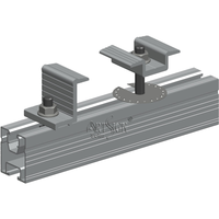 Rail de montage solaire en aluminium ARTSIGN et kit de fixation complet, accessoires de rail de toit PV pour l'installation solaire sur toits en tuiles et en métal