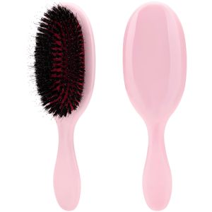 Brosse à cheveux ovale compacte personnalisée avec logo, poils doux et antistatiques en poils de sanglier, pour massage du cuir chevelu et extensions capillaires naturelles - Product Image 6