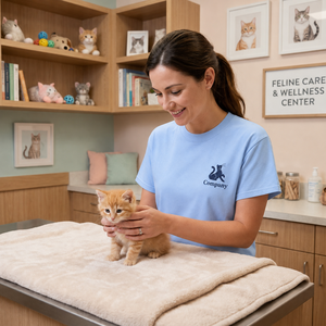 T-shirt personnalisé brodé avec silhouette de chat et design minimaliste pour les amoureux des chats, cadeau et vêtement pour les propriétaires d'animaux - Product Image 5