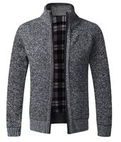 Übergroßer Vintage Herren Mode Strickpullover Cardigan mit Reißverschluss Knitterfrei Spandex/Polyester Langarm Winter Schnelle Lieferung