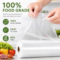 Fabrieksdirecte transparante platte zakken voor verse producten, op rol, voor bakkerijen, snacks, brood en verpakkingen.