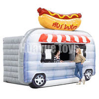 Promotion commerciale 5*2.5m chariot de nourriture gonflable étanche thème Hot Dog tente gonflable camion de nourriture gonflable