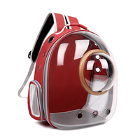 Sac à dos transparent pour chat, sac de transport pour animaux de compagnie en forme de capsule, respirant et léger, sac à dos pour chien pour les voyages en plein air et la randonnée