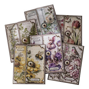 30ชิ้นต่อแพ็ควัสดุกระดาษหายสมุดบันทึกการปะติดงานศิลปะในสวนหายไป6ตัวเลือก - Product Image 1