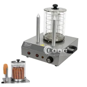 Commercial Hot Dog Maker Machine Electric Stainless Steel Hotdog Streamer Roller Machine with Bun Warmer