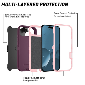 Ốp điện thoại iPhone 17 Air năm 2025, thiết kế mới, từ nhà cung cấp nhà máy, 3 trong 1, chống sốc, thể thao, có giá đỡ - Product Image 3