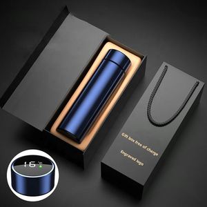 XDH226 Customized Logo 500ml Temperature Display Smart <b>Thermos</b> LED Flasks Vacuum Insulated Drink Bottle Gift Box for Promotion - Product Image 1