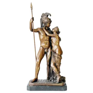 Grosir Cor Dekorasi Rumah Antik Ares Yunani Romawi dan Aphrodite Patung Seni Perunggu Mitos Meja untuk Dijual