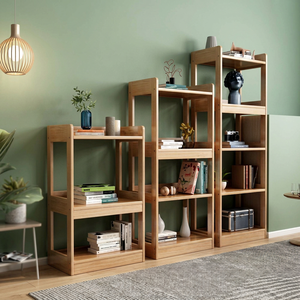 Étagère de rangement en bois avec étagères pour l'organisation de la maison et du bureau - Product Image 3