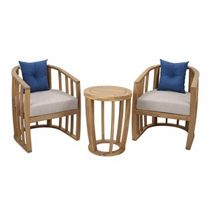 Conjunto de Bistro de Ratán de 3 Piezas de Diseño Moderno para Exteriores, Mesa con Cubitera, Portátil, Resistente a la Intemperie, Cómodo para Hoteles y Jardines - Product Image 1