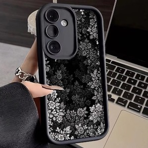 Custodia per telefono floreale per <span class=keywords><strong>Samsung</strong></span> Galaxy S25 Plus custodia per telefono antiurto in <span class=keywords><strong>Silicone</strong></span> custodia per telefono - Product Image 1