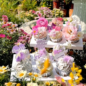 Decoración de Pastel Acrílica para el Día de la Madre con Diseño de Miel y Dulzura, Adorno para Cupcakes Estilo Ins, Decoración de Plástico para Pastel para el Día de la Madre - Product Image 2