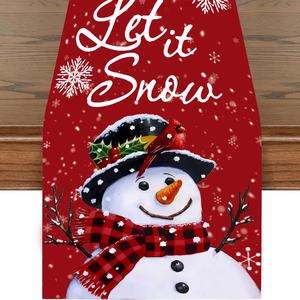 हॉलिडे वर्ग क्रिसमस प्लेसमेट्स मुद्रित टेबल कवर फेस्टिवल टेबल रनर रसोई टेबलक्लोथ फैक्ट्री थोक - Product Image 1