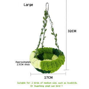 Nido para Loros, Estilo Bosque, Hamaca, Nido Específico para Aves, Suministros para Jaulas de Aves, Columpio para Loros, Casa para Pájaros, Jaula - Product Image 6