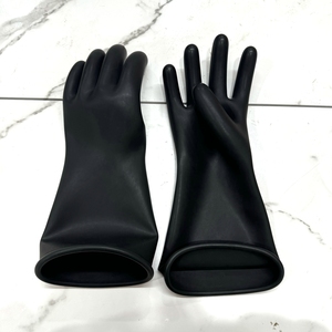 <span class=keywords><strong>PPE</strong></span> sarung tangan karet kelas 00 kulit elektrik terisolasi OEM keamanan tegangan rendah - Product Image 2