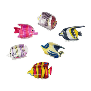 Pinza para el pelo con forma de garra de pez de 6 cm, colorida, para mujeres y niñas. - Product Image 1