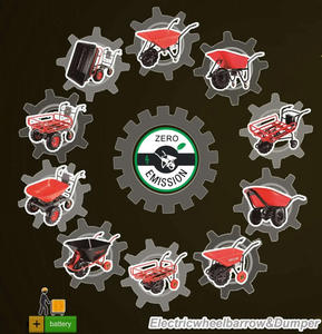 Brouette électrique robuste de 260kg en métal pour une utilisation efficace de la ferme et de la plantation - Product Image 3