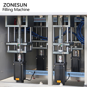 Machine de remplissage semi-automatique ZONESUN ZS-RSV4L à pompe à piston 4 têtes pour beurre capillaire multicolore, crème cosmétique et produits fouettés - Product Image 6