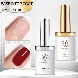 BORN PRETTY Esmalte de Gel para Uñas, Capa Superior UV, sin Toallitas, Superbrillo, Resistente a los Arañazos, Capa Superior Mate, 10ml - Product Image 1