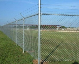 100ft 8ft 6ft mạ kẽm kim cương CHAINLINK hàng rào Cyclone dây lưới <span class=keywords><strong>PVC</strong></span> đen Vinyl tráng Chuỗi liên kết hàng rào CuộN 50ft - Product Image 4