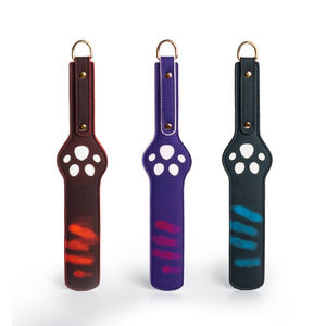 SM cuero bofetadas azotes gato pata esclavo fetiche <span class=keywords><strong>cambio</strong></span> <span class=keywords><strong>de</strong></span> temperatura raqueta adulto juguete sexual coqueteo sumiso castigar paleta - Product Image 4