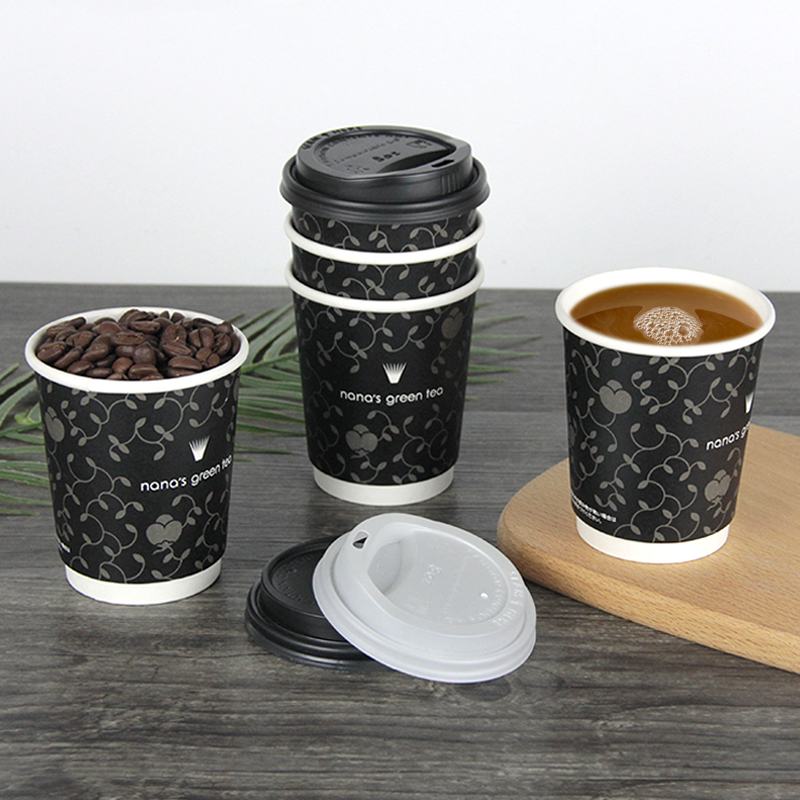 Wholesale Custom Logo and Size Single Wall Beverage Packaging Hot Tea Juice Milk Coffee Paper Cups with logo
