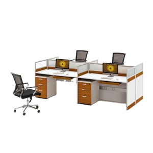 Bàn Làm Việc Văn Phòng 4 Chỗ Ngồi Tủ Văn Phòng - Product Image 1