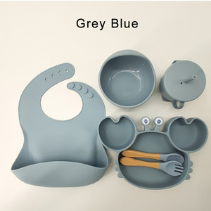 Eco Friendly Silicone <b>6</b> Piece Animal Face Serving Plates <b>for</b> Kids and Babies Multifunctional <b>Dinnerware</b> <b>Set</b> Safe Food Plates - Product Image 4