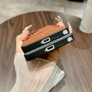 Nouveau étui de téléphone en cuir de trèfle de haute qualité pour Samsung Galaxy S25 Edge S24 Ultra S24 FE S23 S22 Plus couverture de Charge magnétique - Product Image 4