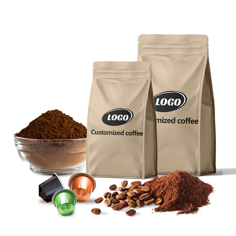 Saco de café instantâneo personalizado 2 em 1 para embalagem de frutas e saquinhos de café forte preto de marca própria saudável