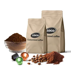 स्वस्थ अनुकूलित त्वरित कॉफी निजी लेबल मजबूत काले 2-इन-1 तत्काल कॉफी पैक किस्म के फल चीन बैग पैकेजिंग