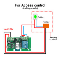 Tuya — télécommande intelligente Wifi Ewelink, bricolage, verrouillage automatique, Module relais, DC 5V/7-32V AC