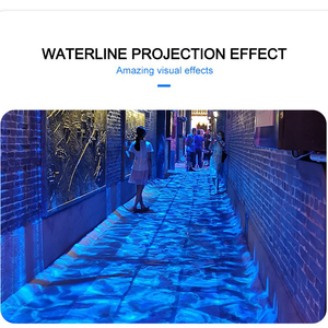 IP67 impermeable al aire libre LED 100W proyector de ondas de agua cuerpo de aluminio azul luces de paisaje coloridas para Parque Jardín o hogar - Product Image 4