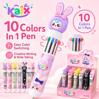KAIX – Nouveaux Ensembles de Stylos Gel 10 Couleurs à Pointe Fine, Encre Vibrante, Multicolores, Personnalisables (OEM) – Idéaux pour les Cadeaux de Fête d'Enfants